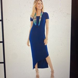 Travelers by Chico’s in Black Beautiful Asymmetrical Hem Dress